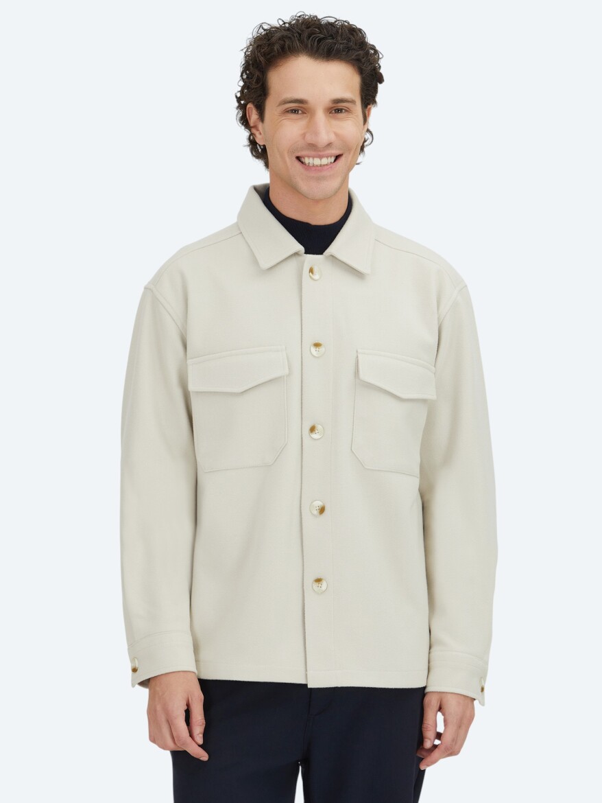 Beige Overshirt - KİP