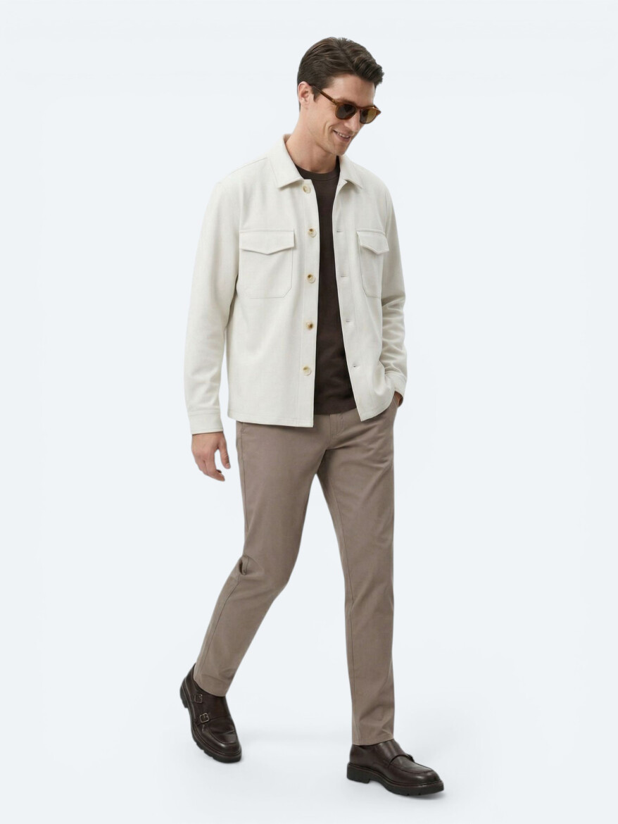 Beige Overshirt - 4