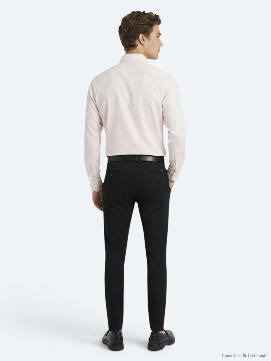 Beige Plain Regular Fit Long Knitting Casual Shirt - 5