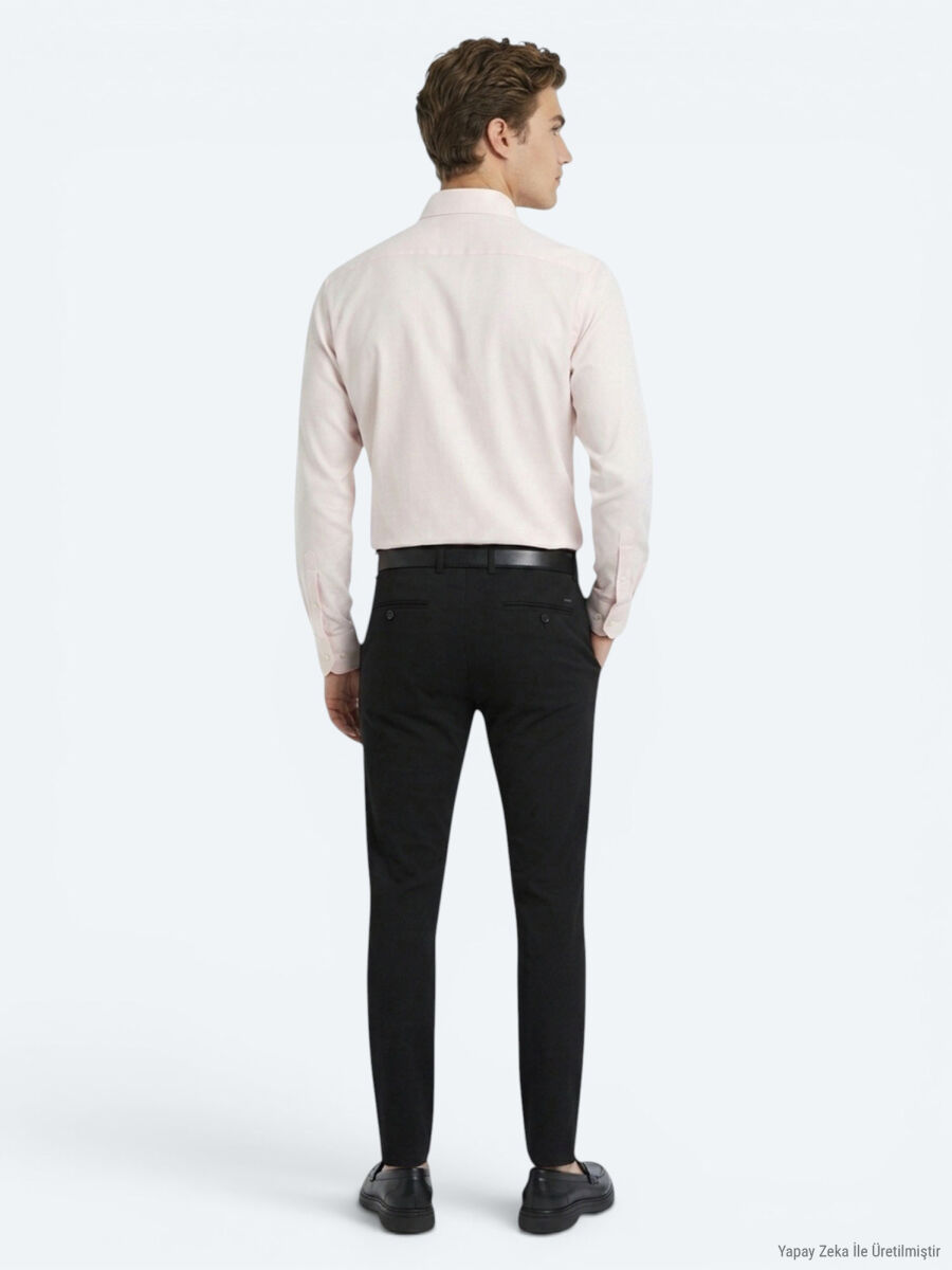 Beige Plain Regular Fit Long Knitting Casual Shirt - 5