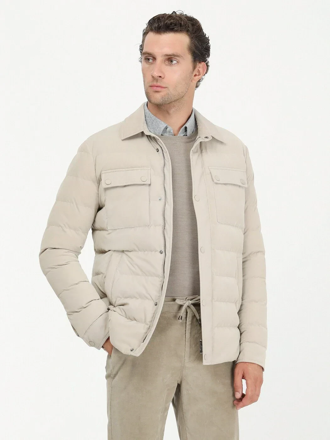 Beige Regular Fit Blazer - 2