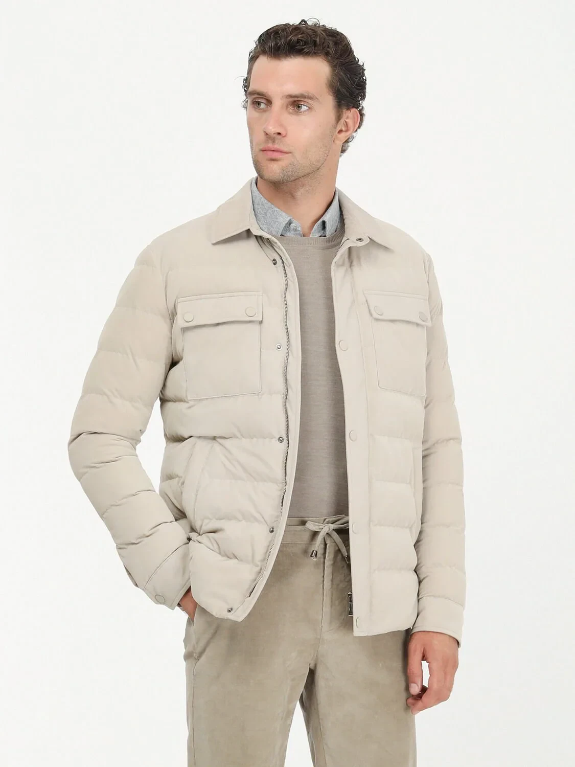 Beige Regular Fit Blazer - 2