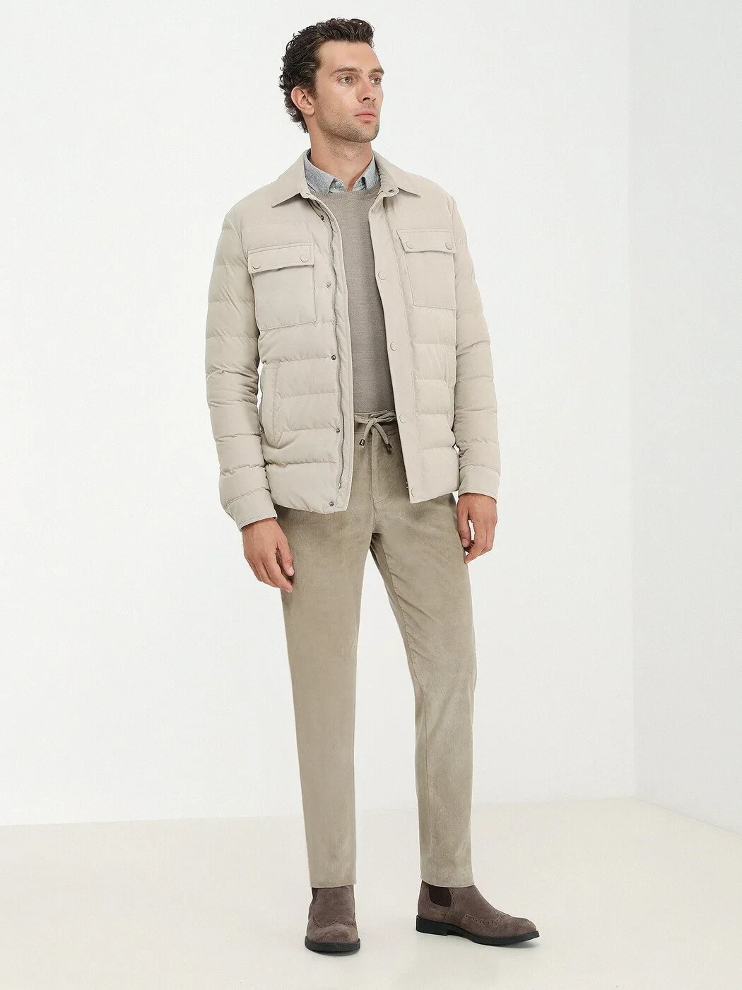 Beige Regular Fit Blazer - 4