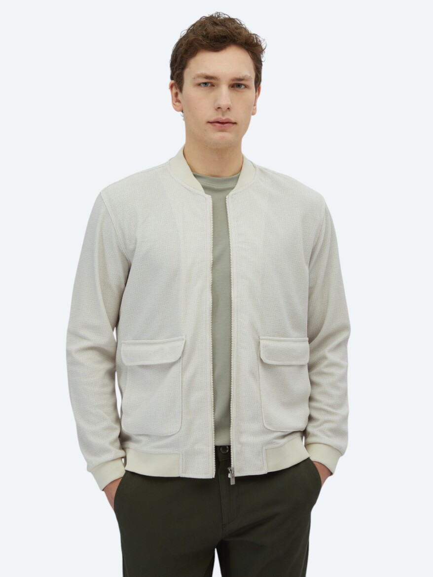 Beige Regular Fit Casual Knitting Coat - KİP