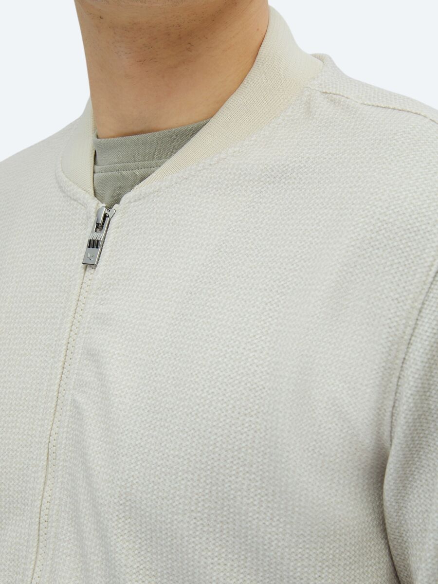 Beige Regular Fit Casual Knitting Coat - 6