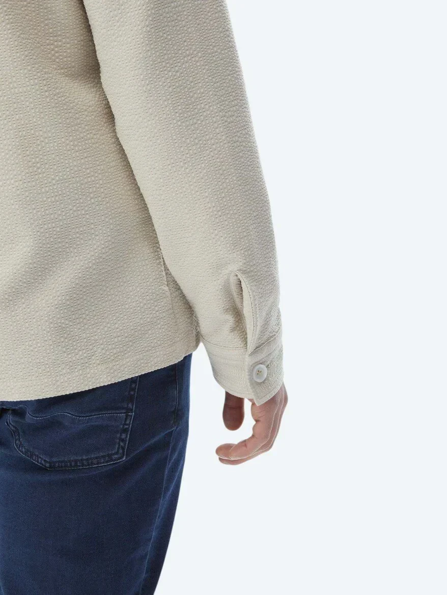 Beige Regular Fit Casual Weaving Coat - 12