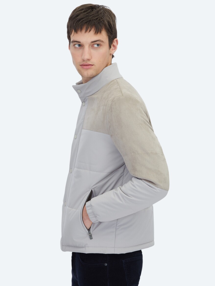 Beige Regular Fit Lightweight Jacket - 4