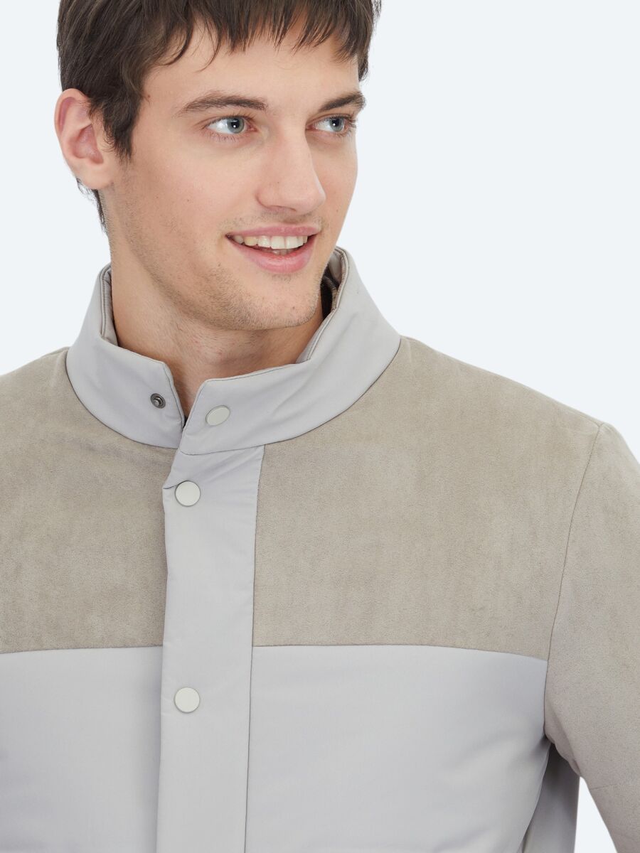 Beige Regular Fit Lightweight Jacket - 5