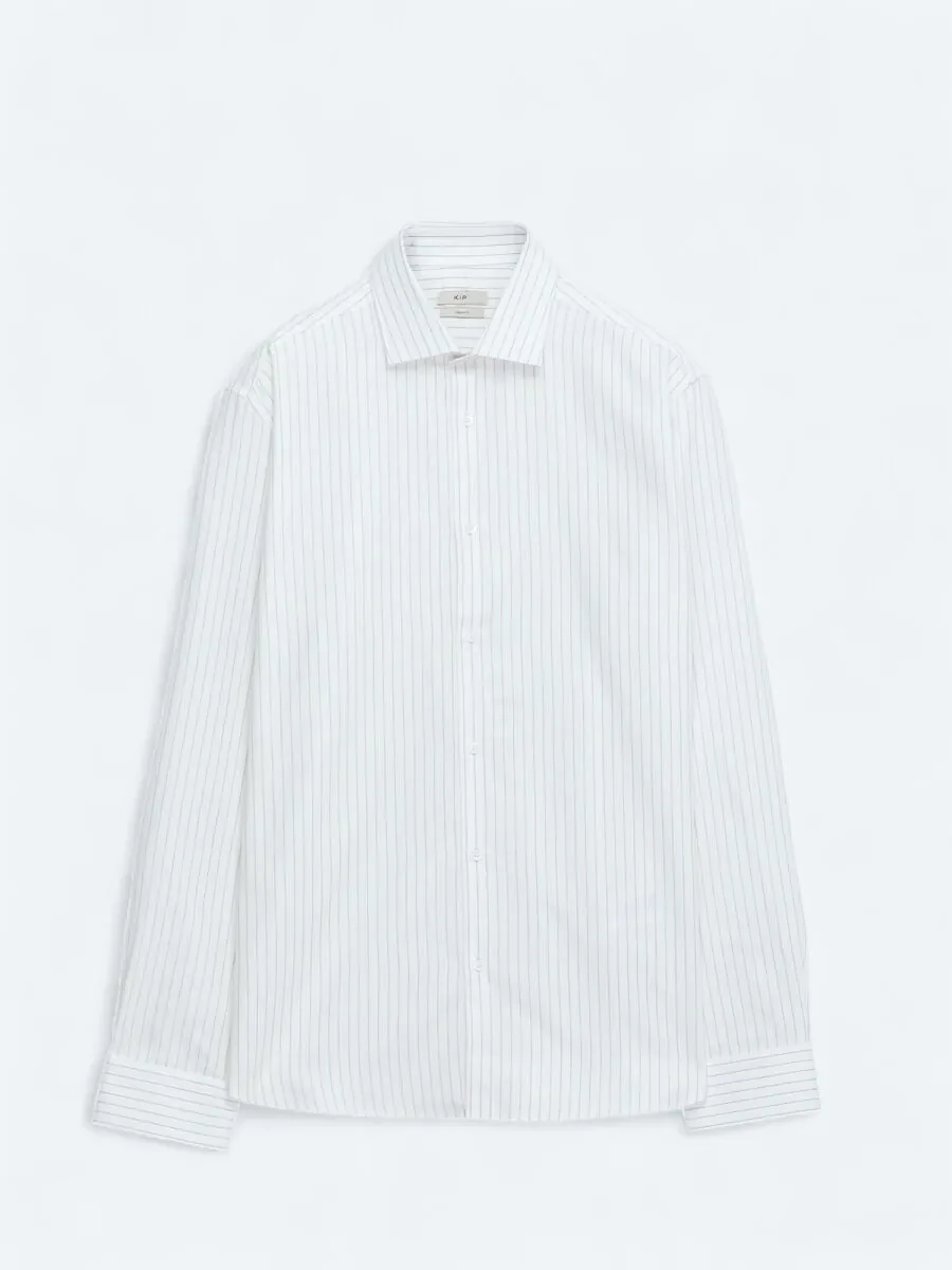 Beige Regular Fit Weaving Classical 100% Cotton Shirt - 6