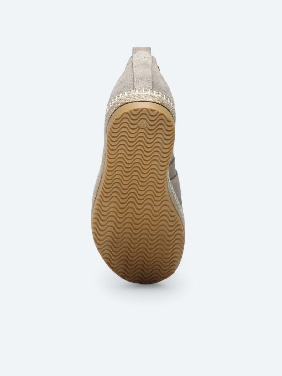 Beige Suede Smart Casual Shoes - 4