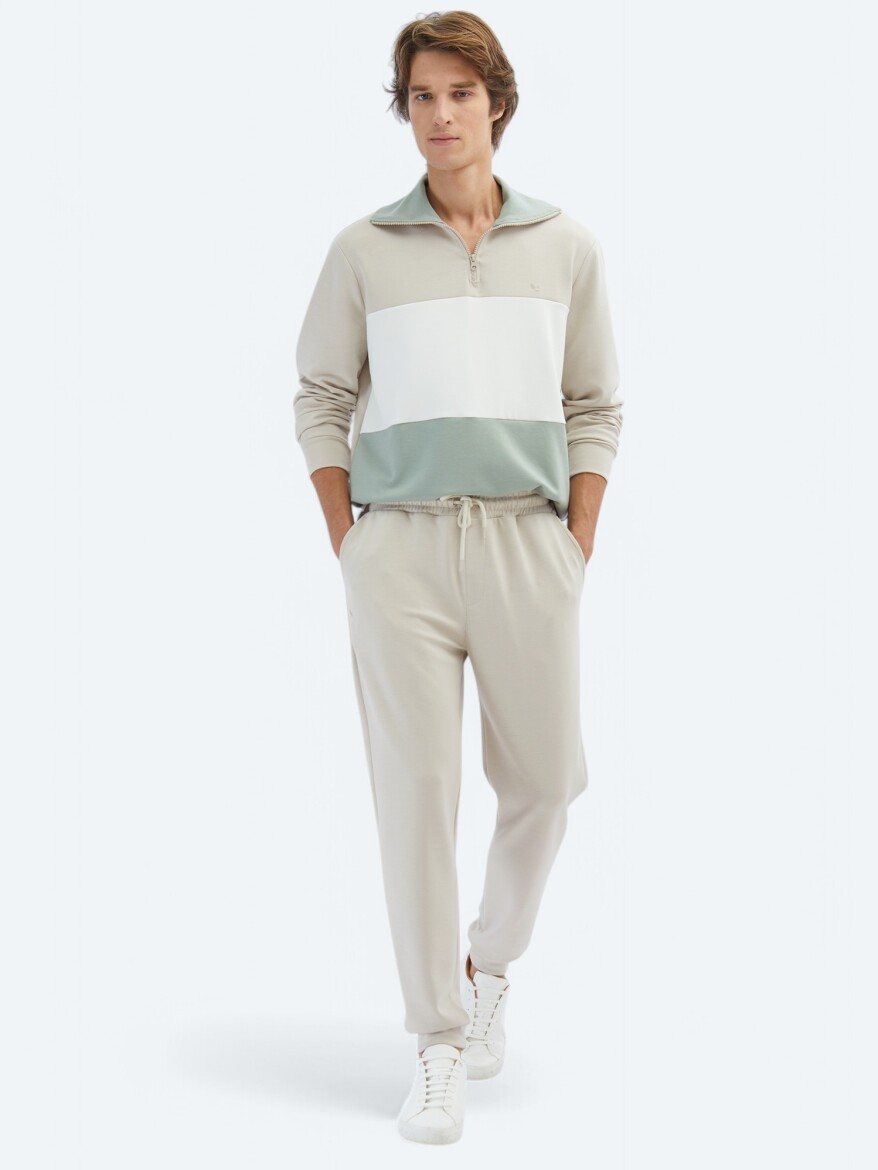 Beige Sweat Pants - KİP