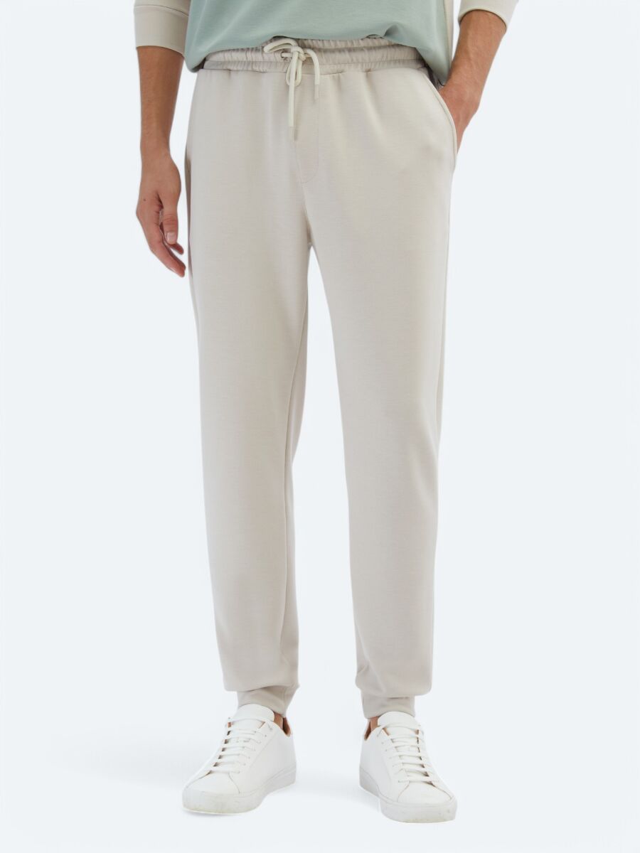 Beige Sweat Pants - 2