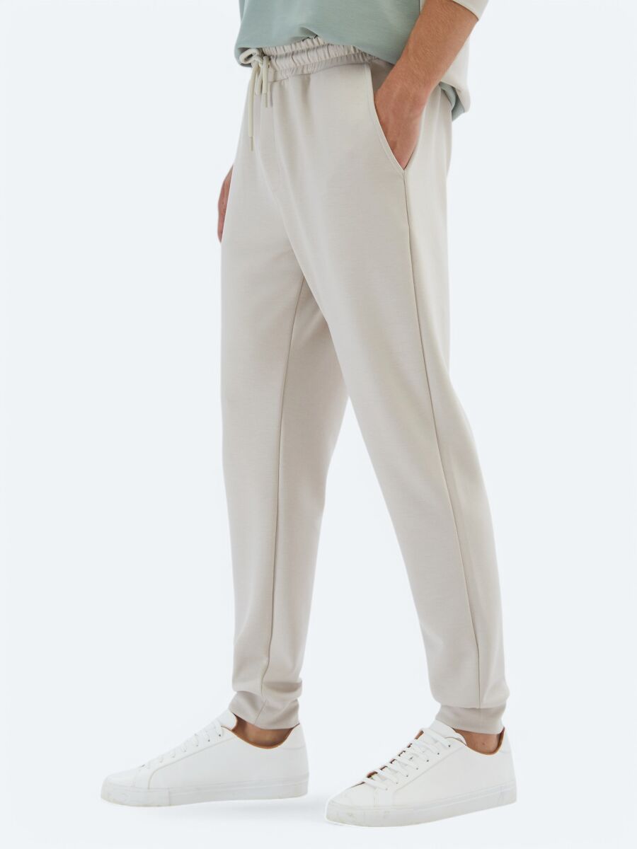 Beige Sweat Pants - 3