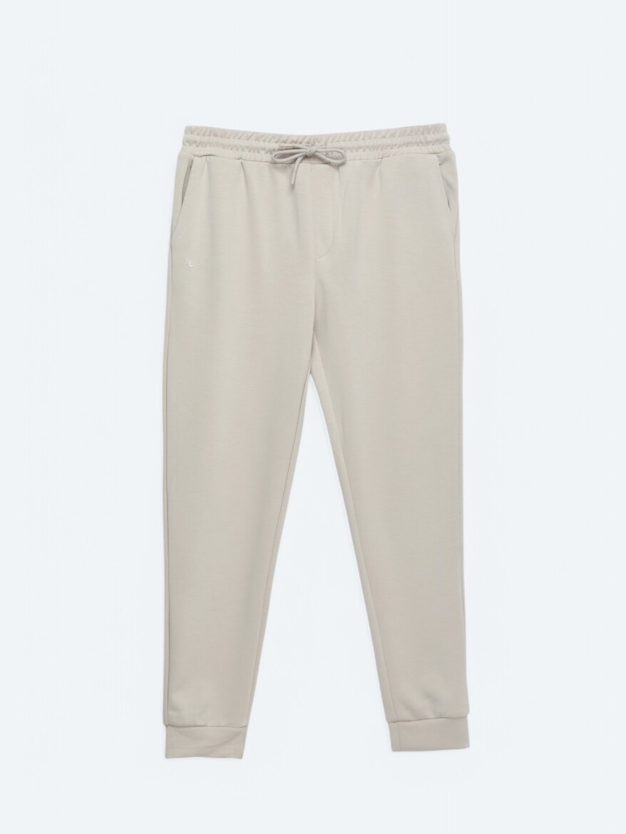 Beige Sweat Pants - 6