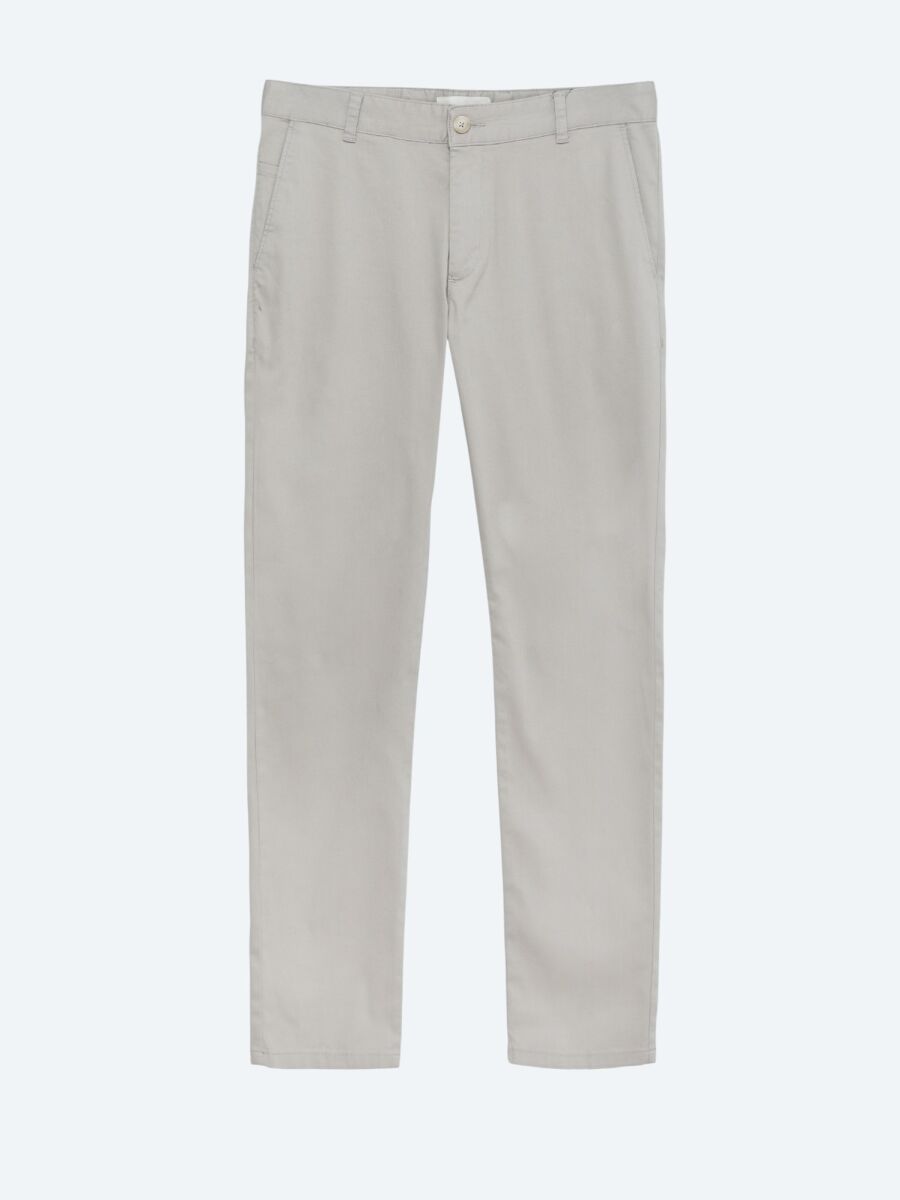 Beige Weaving Regular Fit Casual Cotton Blended Trousers - 5