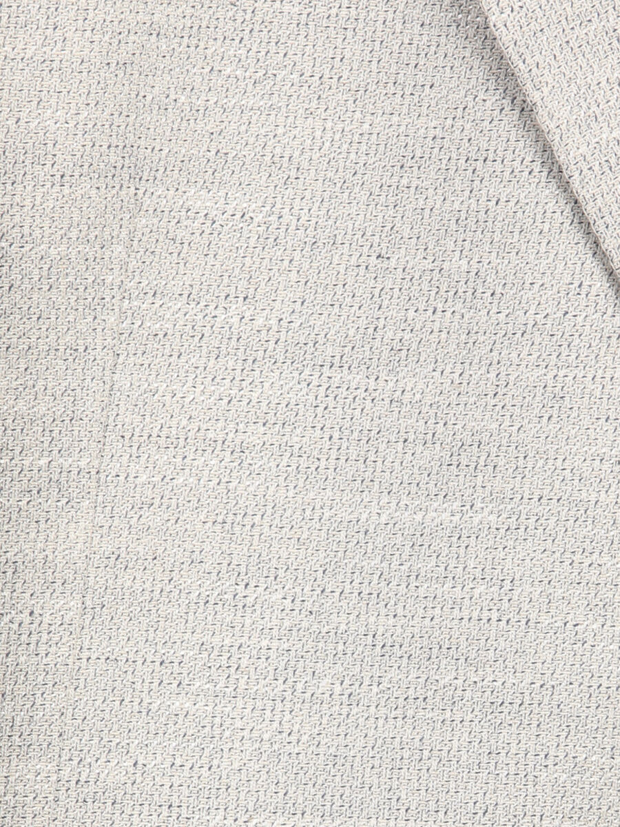 Bej Desenli Modern Fit Keten Karışımlı Ceket - 11