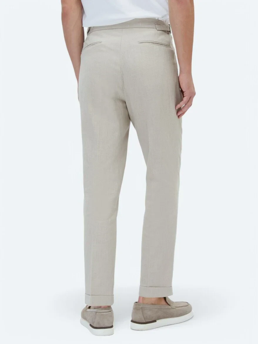 Bej Dokuma Carrot Fit Casual Pantolon - 5