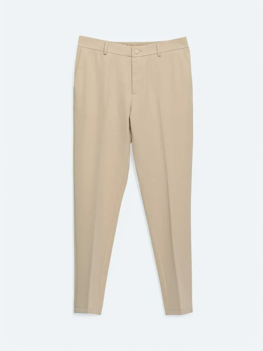 Bej Dokuma Jogging Fit Casual Pantolon - 6