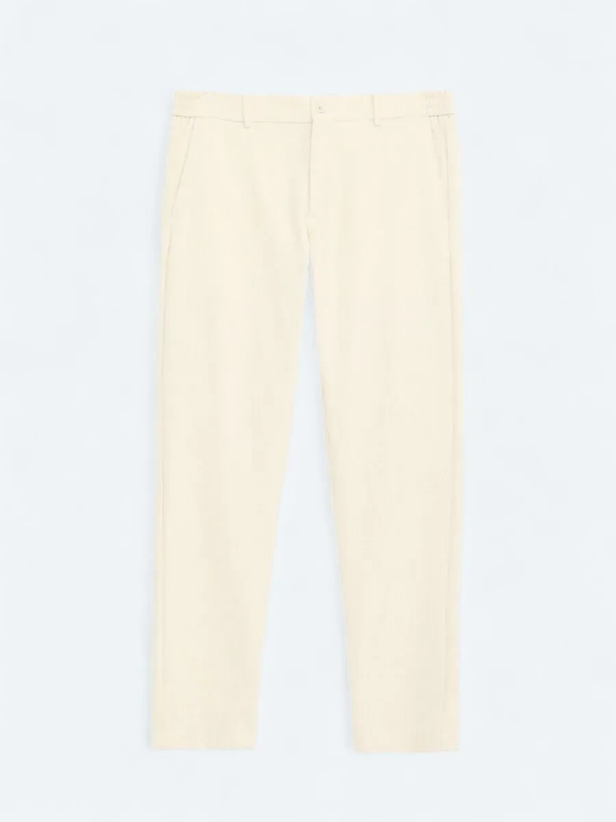 Bej Dokuma Jogging Fit Casual Pantolon - 1