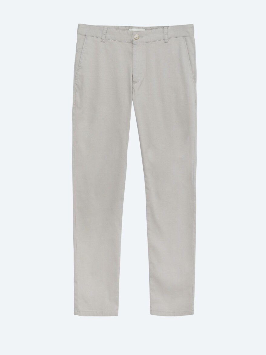 Bej Dokuma Regular Fit Casual Pamuk Karışımlı Pantolon - 5