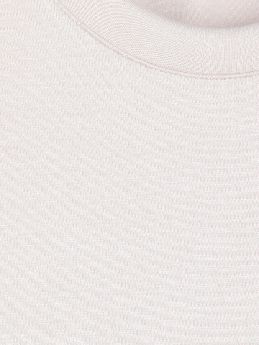 Bej Düz Sweatshırt - 10