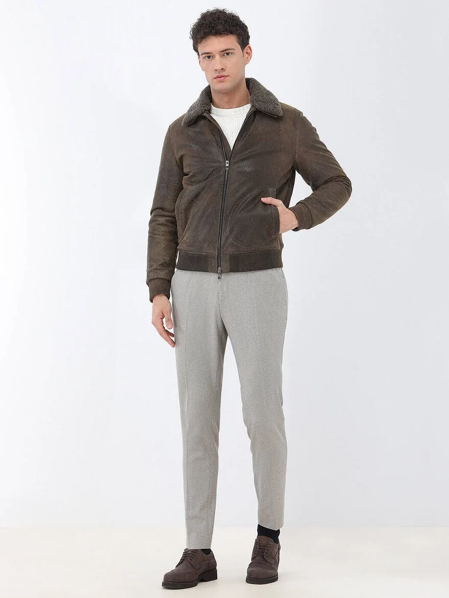 Bej Mikro Slim Fit Takım Elbise - 3