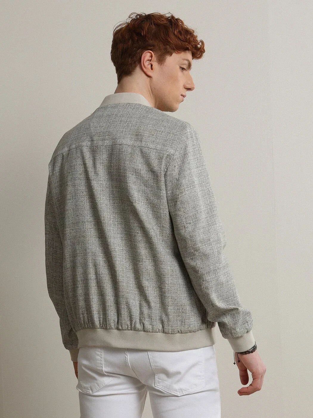 Bej Regular Fit Casual Dokuma Mont - 5