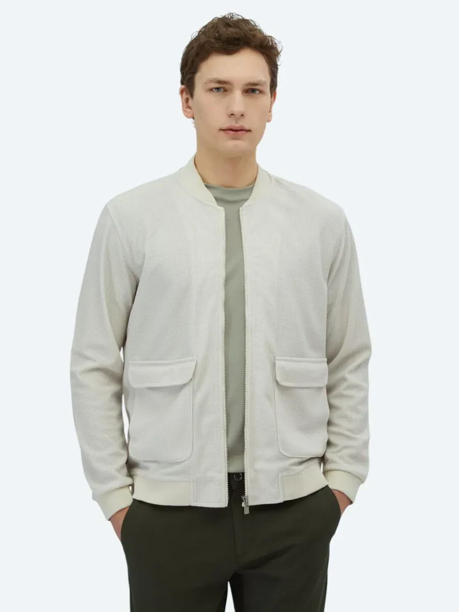 Bej Regular Fit Casual Örme Mont - 1