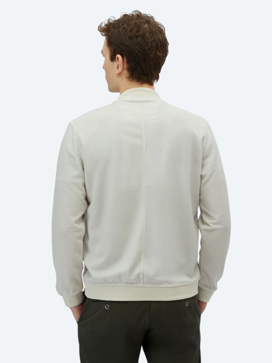 Bej Regular Fit Casual Örme Mont - 7