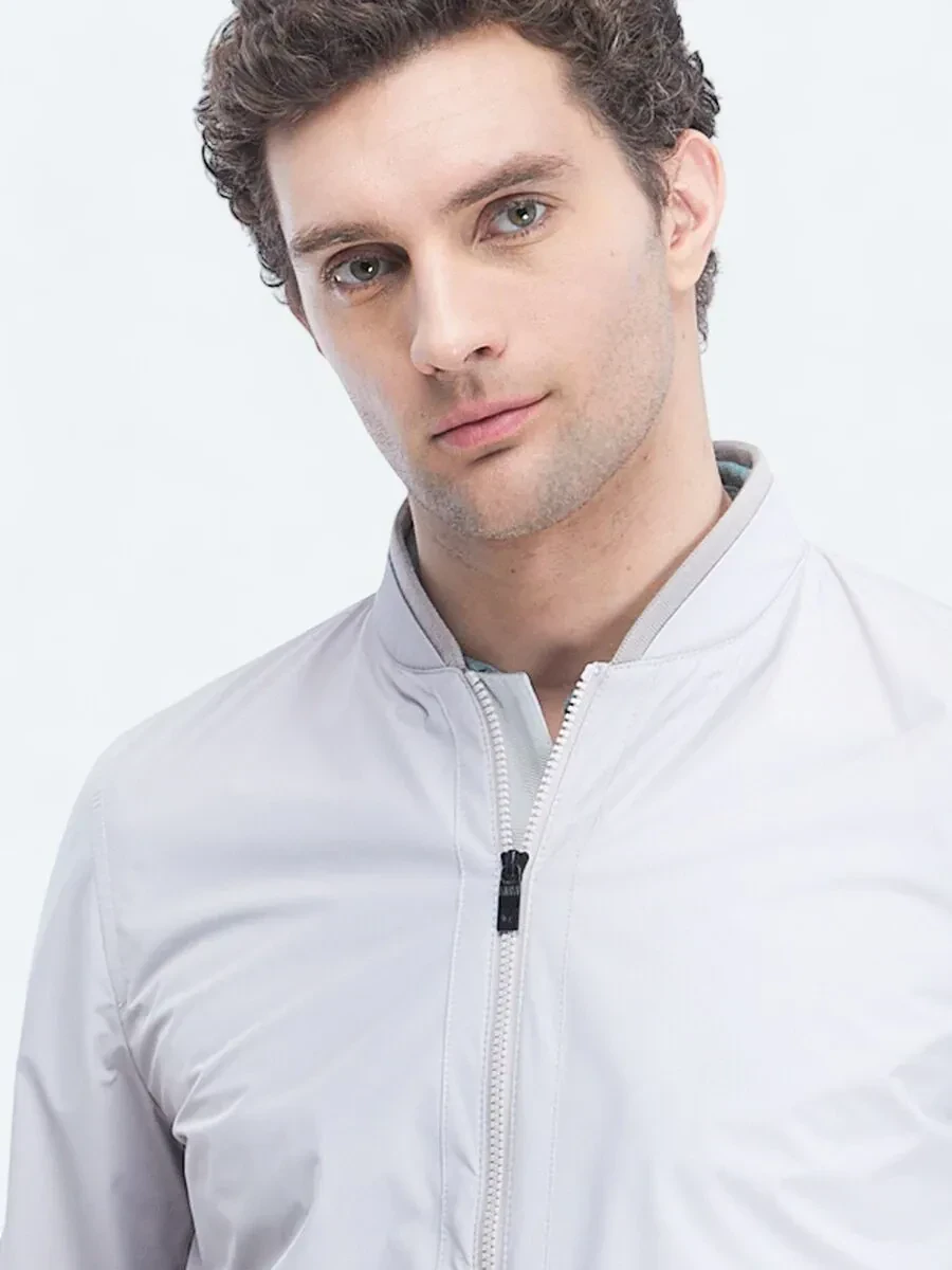 Bej Regular Fit Dik Yaka Casual Dokuma Mont - 4