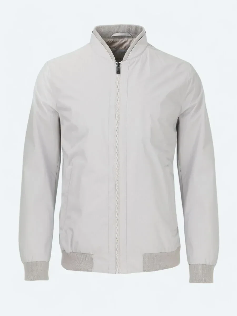 Bej Regular Fit Dik Yaka Casual Dokuma Mont - 6