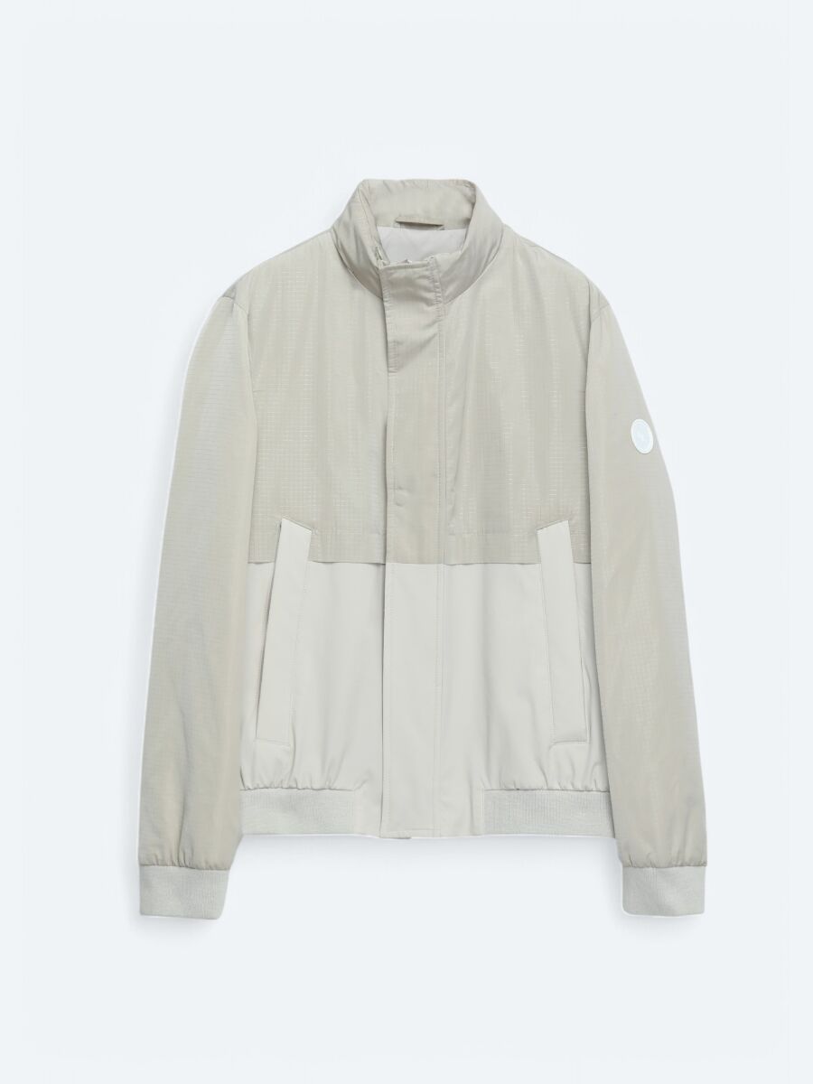 Bej Regular Fit Gizli Kapüşon Casual Dokuma Mont - 10