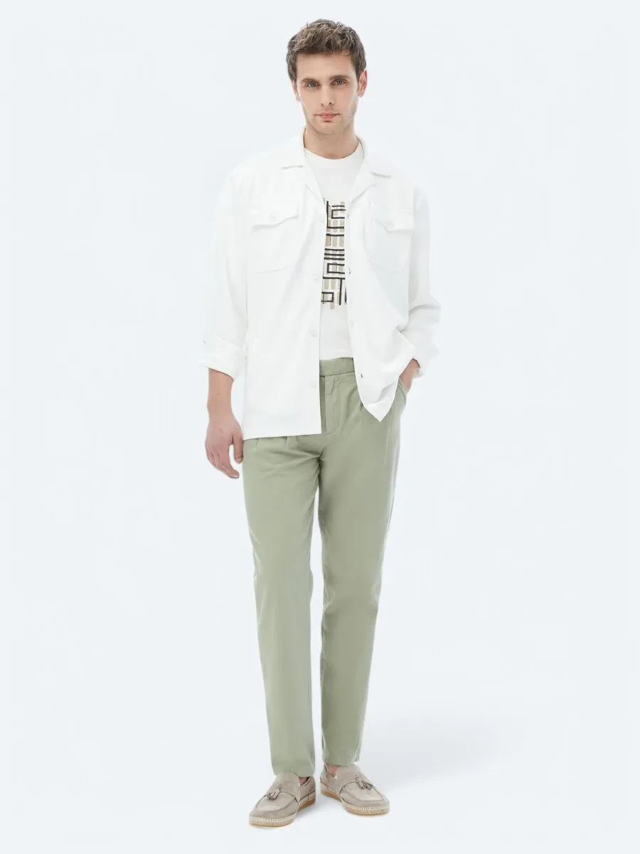 Bej Regular Fit Overshırt - 2