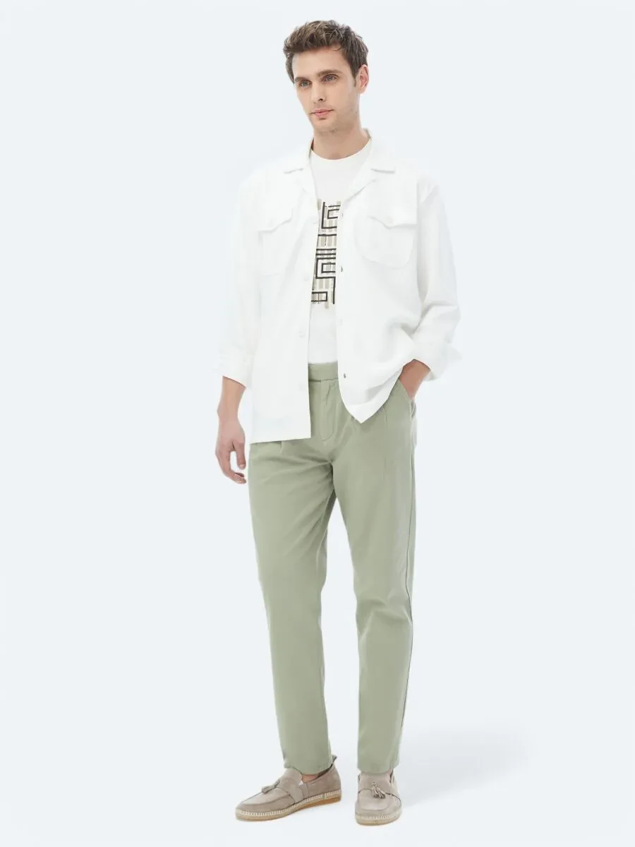 Bej Regular Fit Overshırt - 3