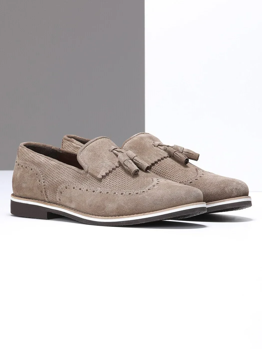 Bej Süet Casual Loafer - 2