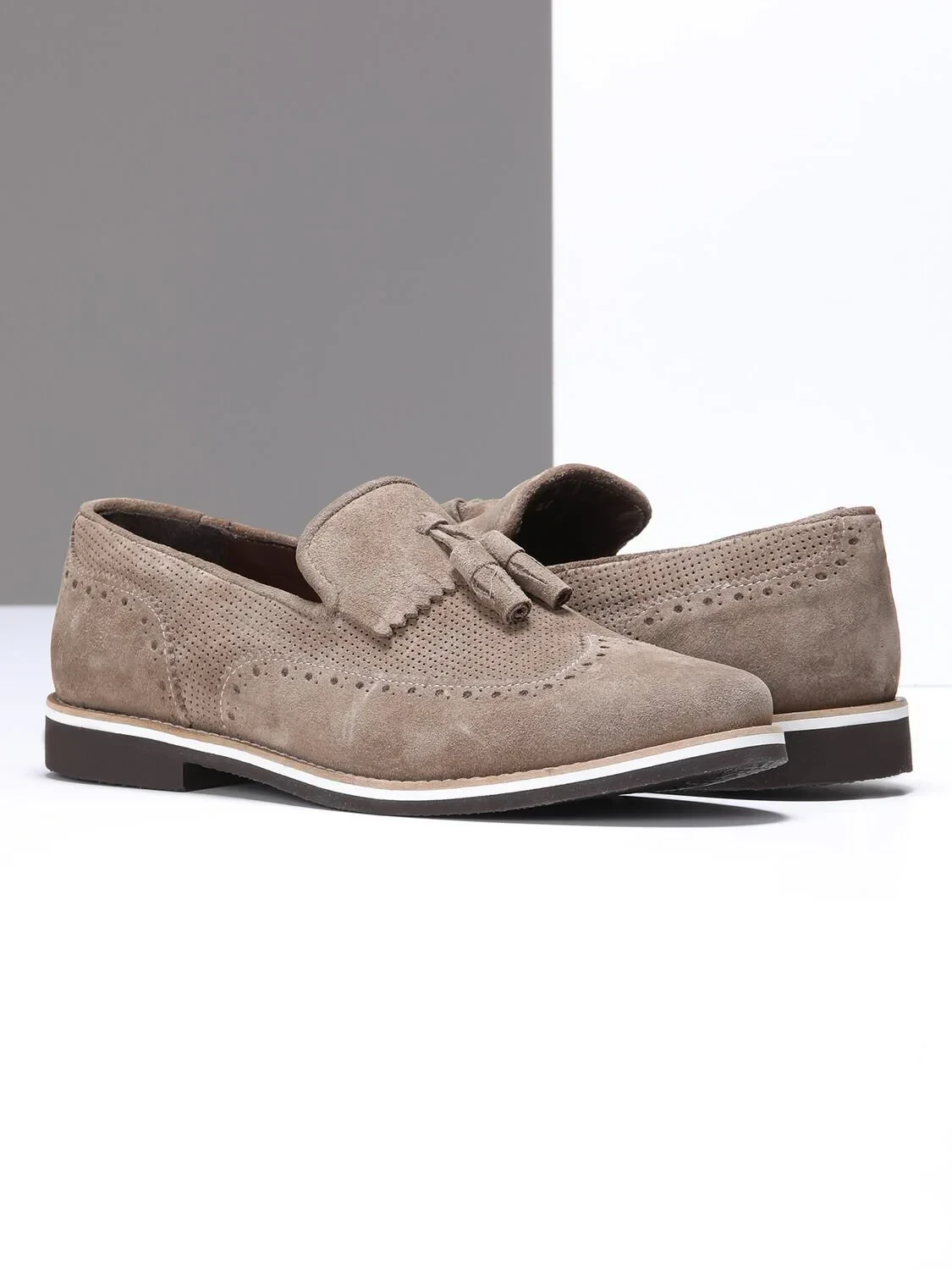 Bej Süet Casual Loafer - 3