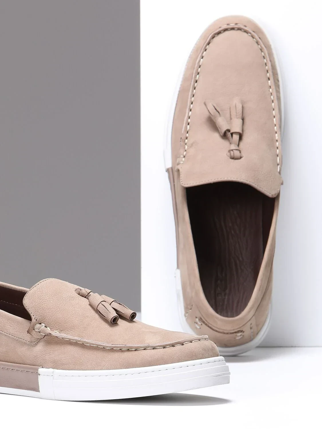 Bej Süet Casual Loafer - 4