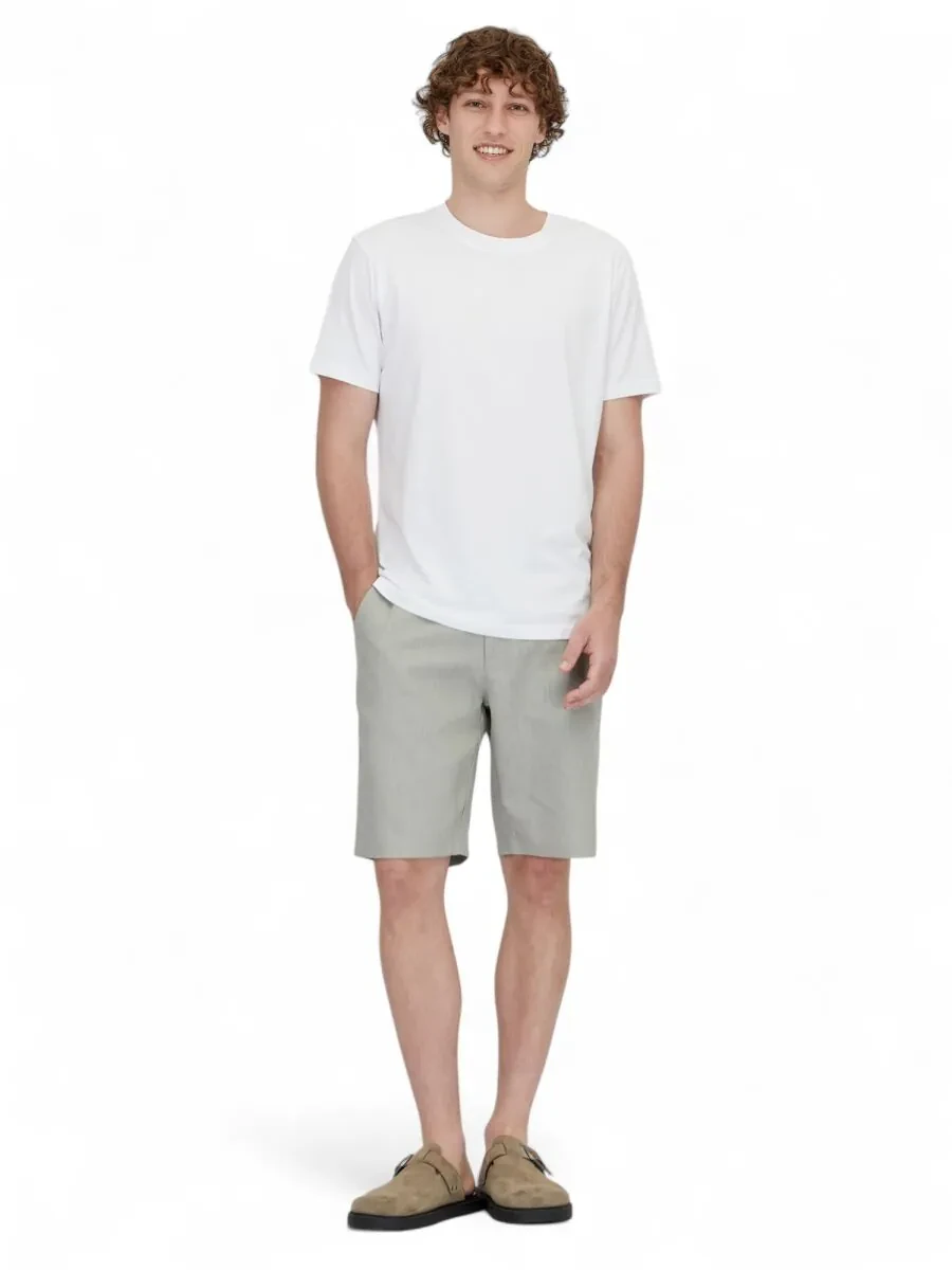 Beyaz Bisiklet Yaka %100 Pamuk T-Shirt - 2