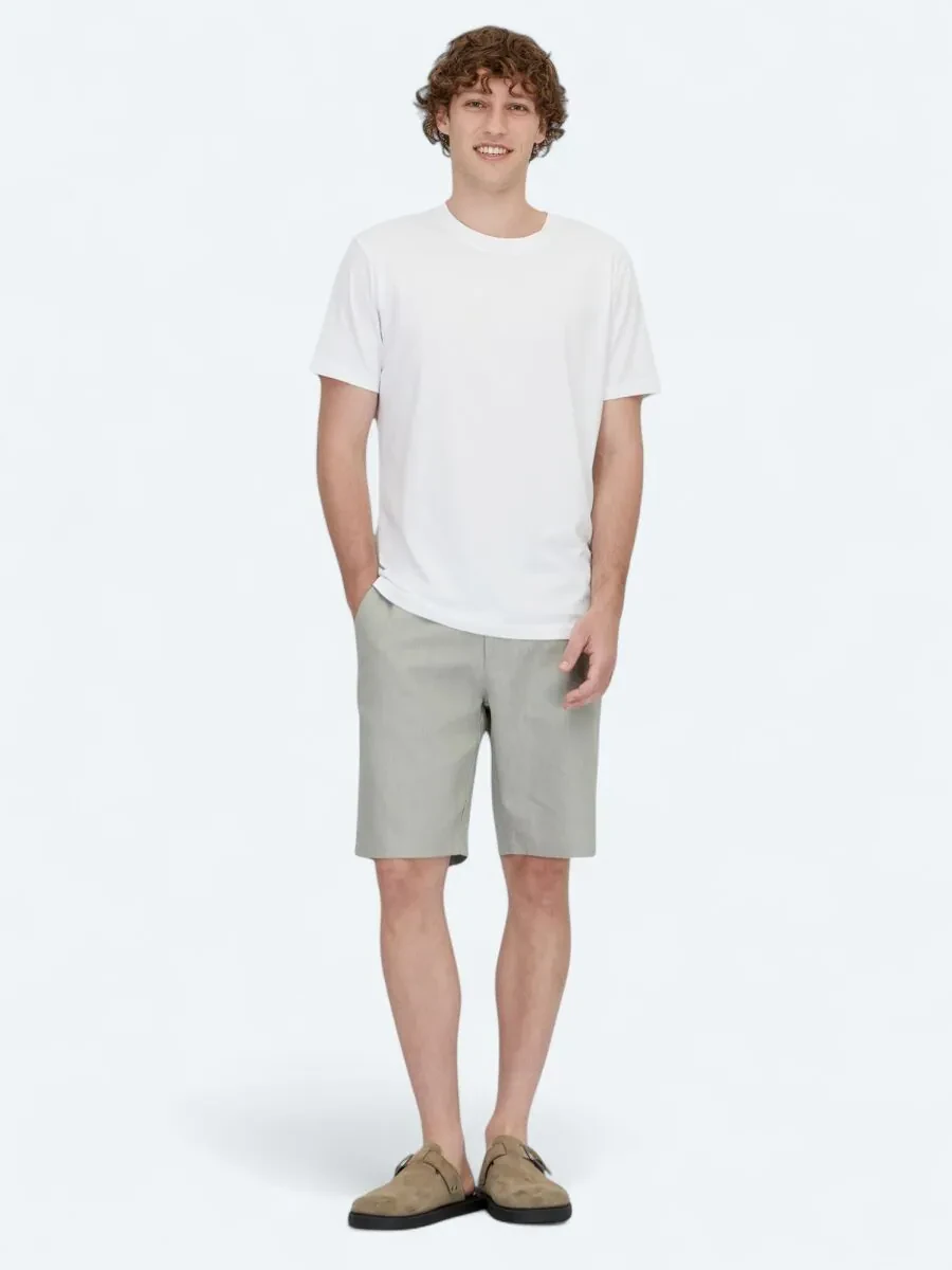 Beyaz Bisiklet Yaka %100 Pamuk T-Shirt - 2