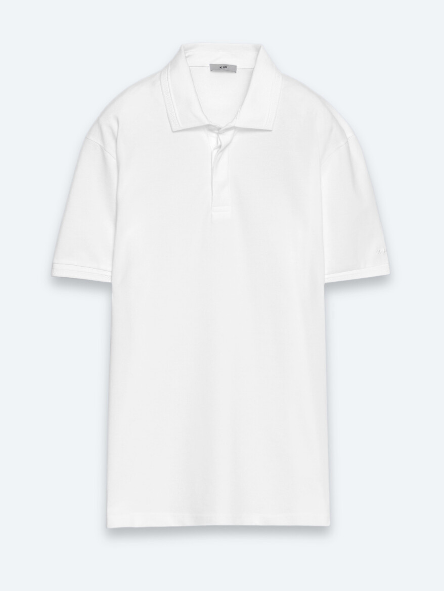 Beyaz Düz %100 Pamuk T-Shirt - 6