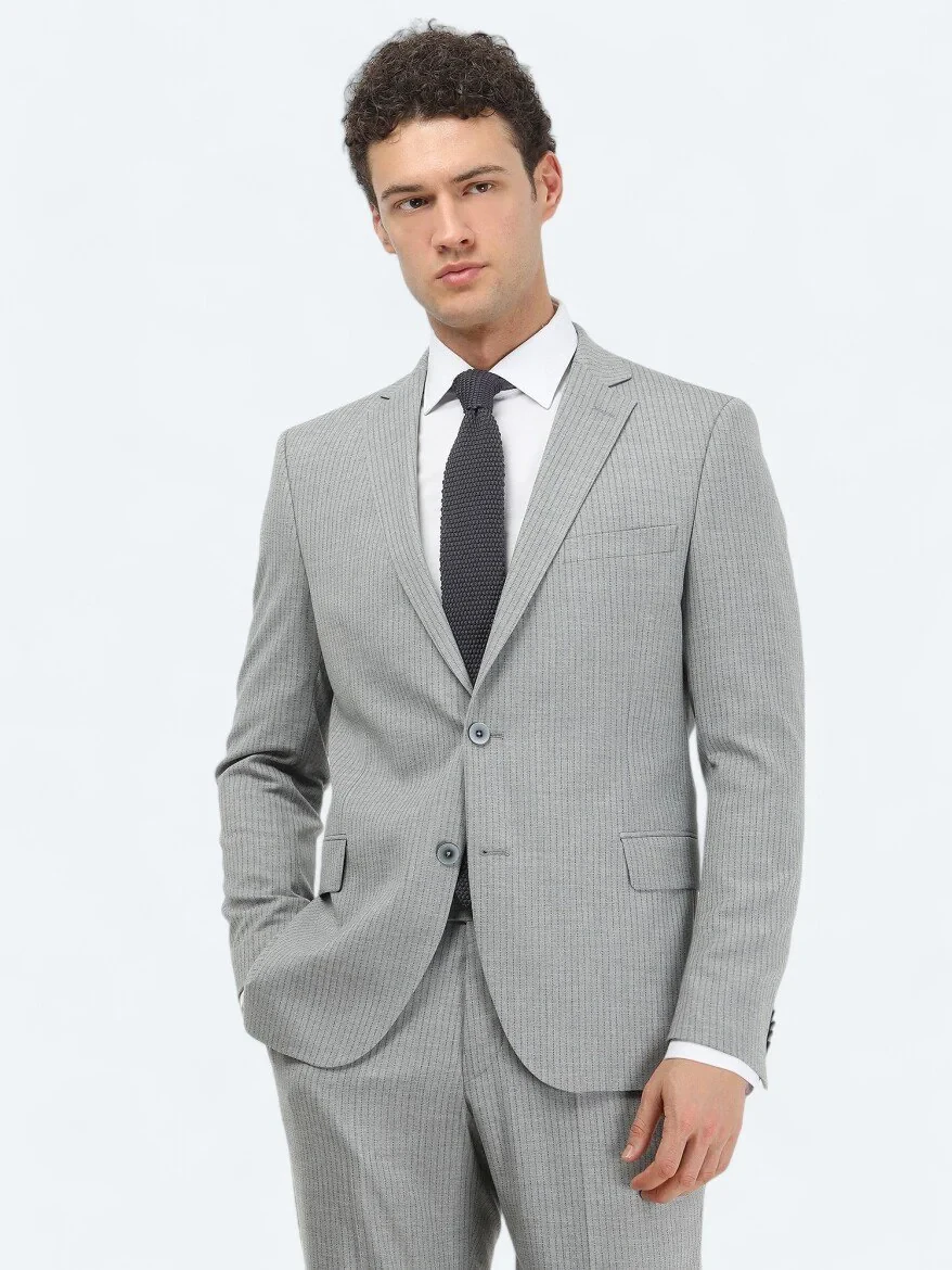 Beyaz Düz Slim Fit Dokuma Klasik Pamuk Karışımlı Gömlek 