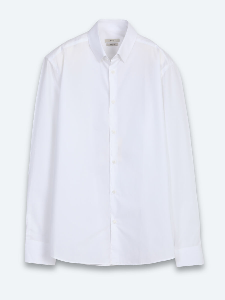 Beyaz Regular Fit Uzun Dokuma Casual %100 Pamuk Gömlek - 6