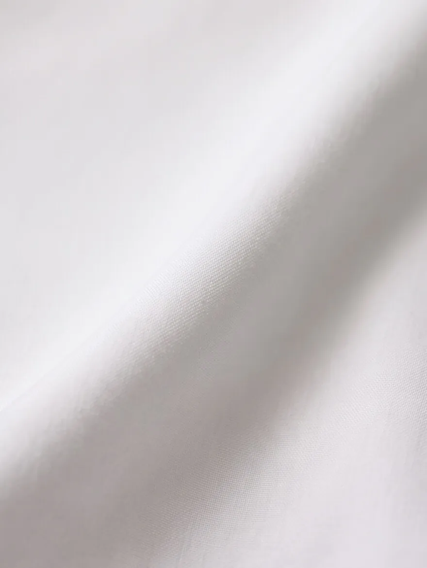 Beyaz Regular Fit Uzun Dokuma Klasik %100 Pamuk Gömlek - 13