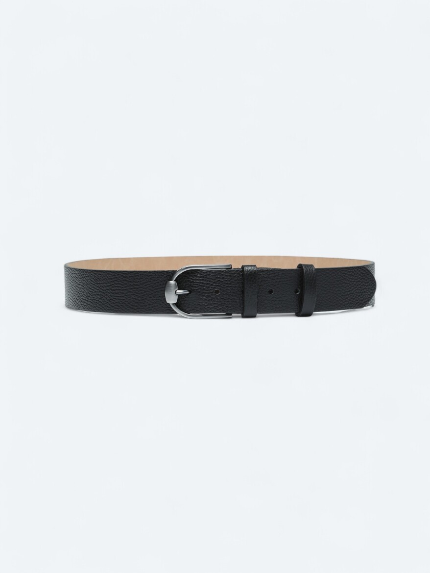 Black %100 Cow Leather Belt 