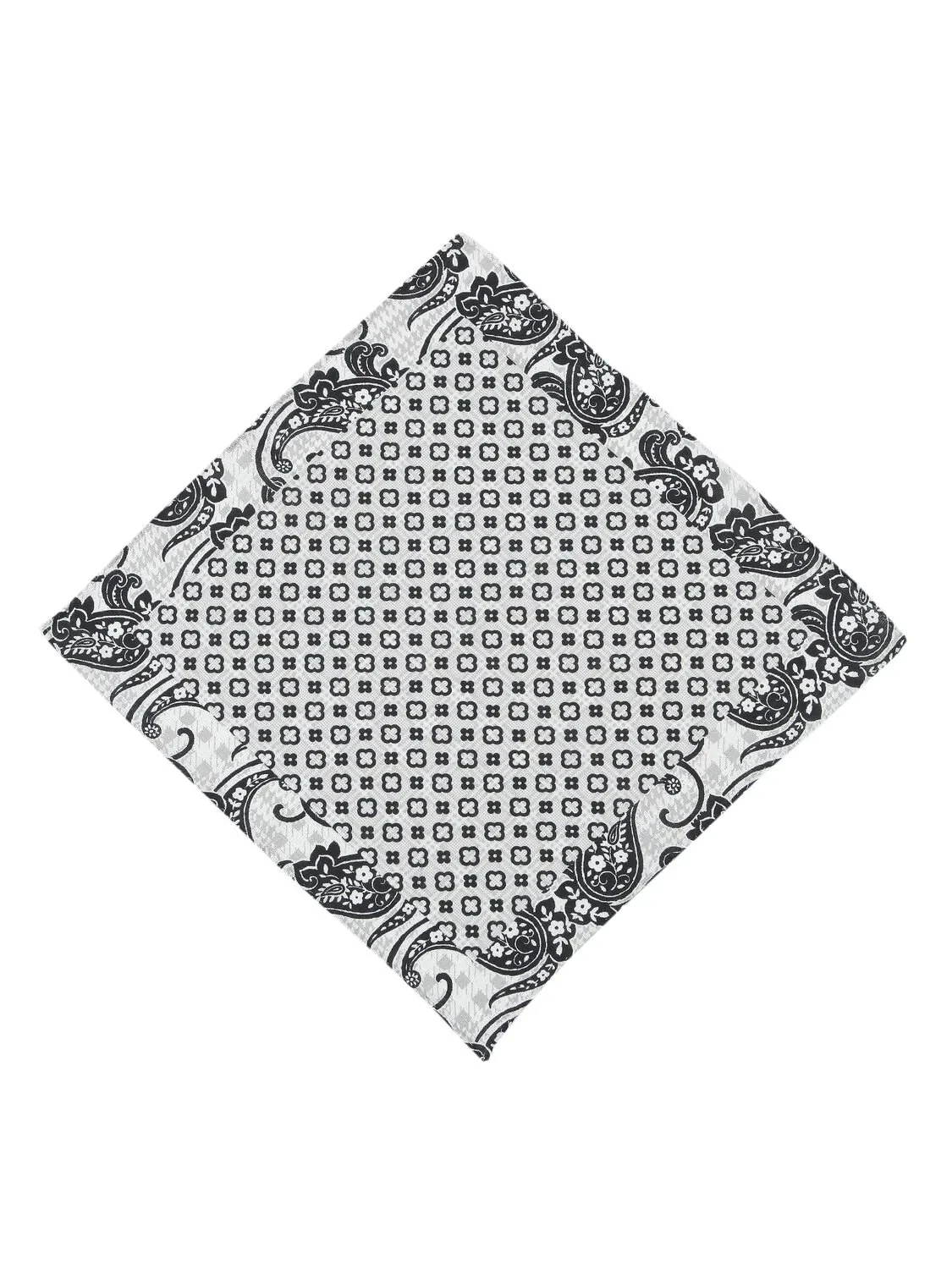 Black %100 Keten Handkerchief - 1