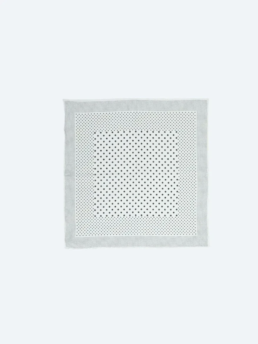 Black %100 Keten Handkerchief 