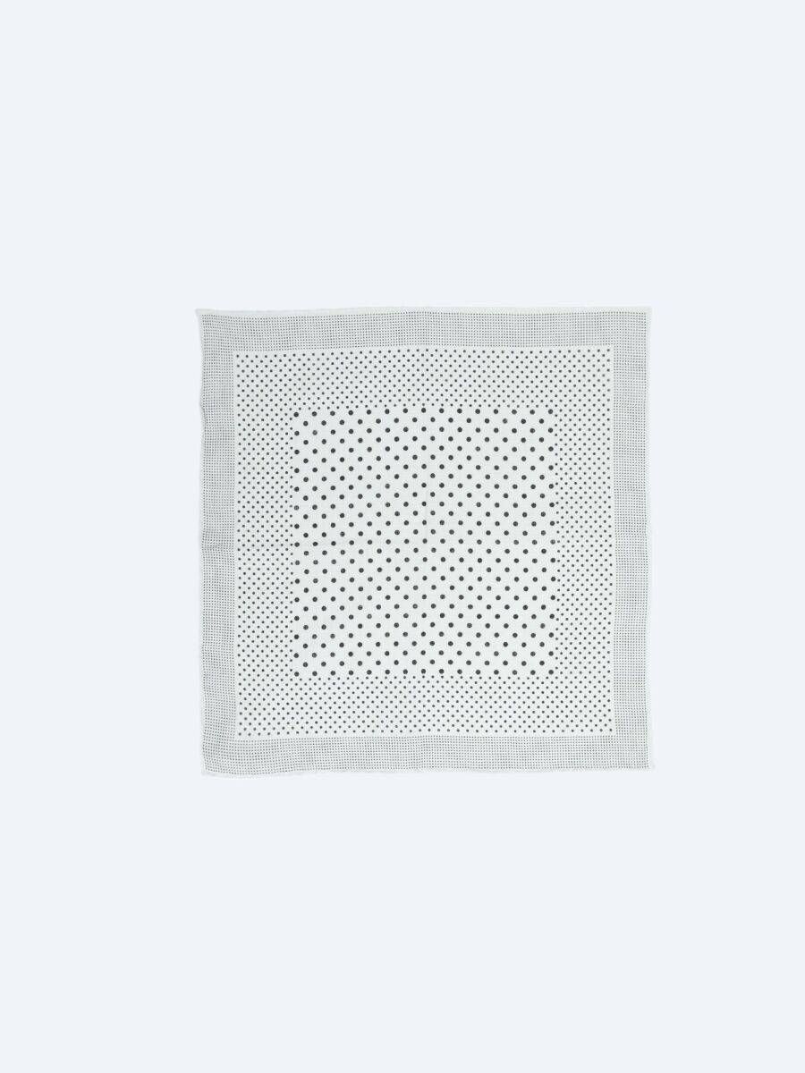 Black %100 Keten Handkerchief - 1