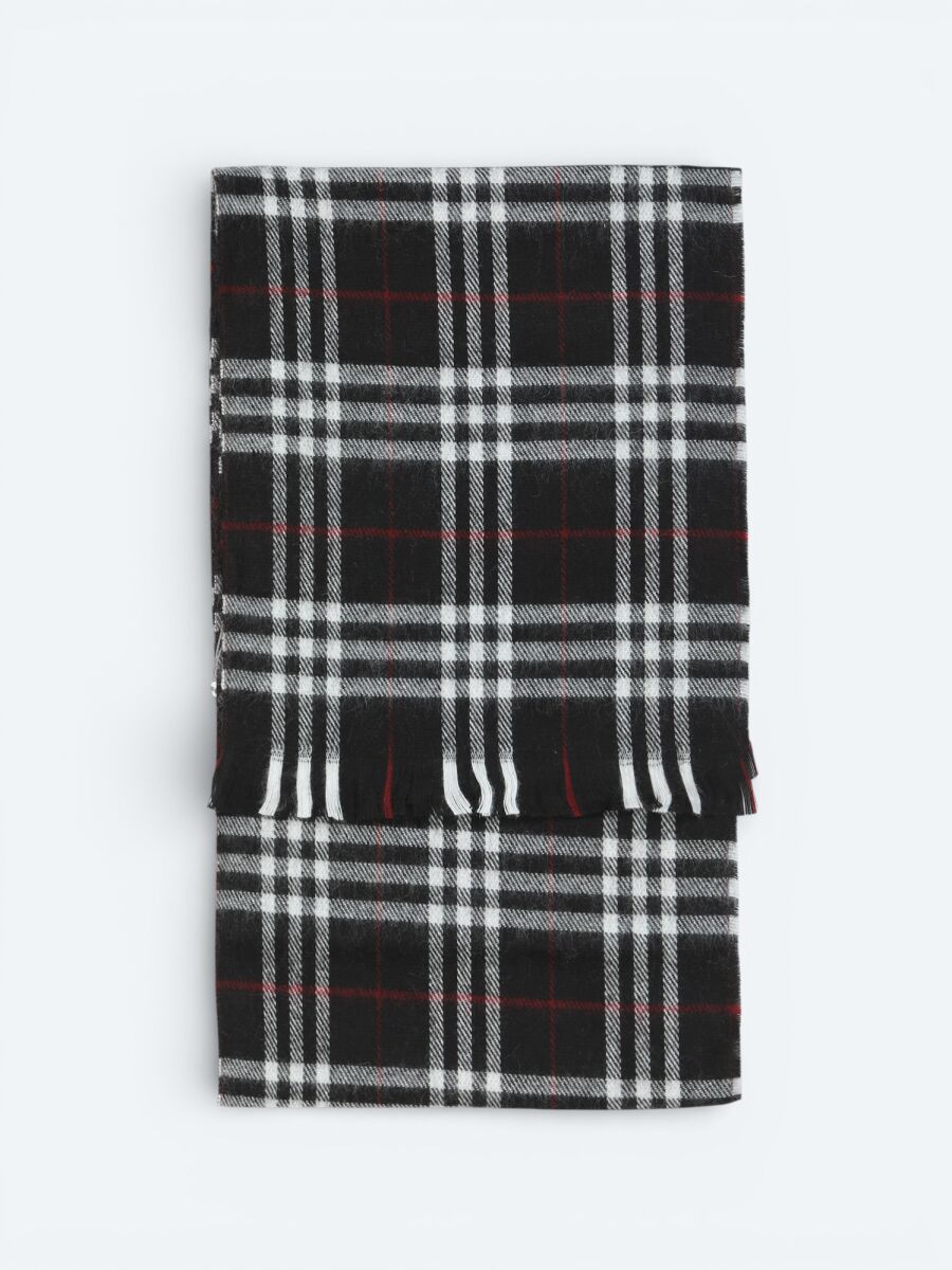 Black %65 Akrilik ,%35 Yün Scarf - 1
