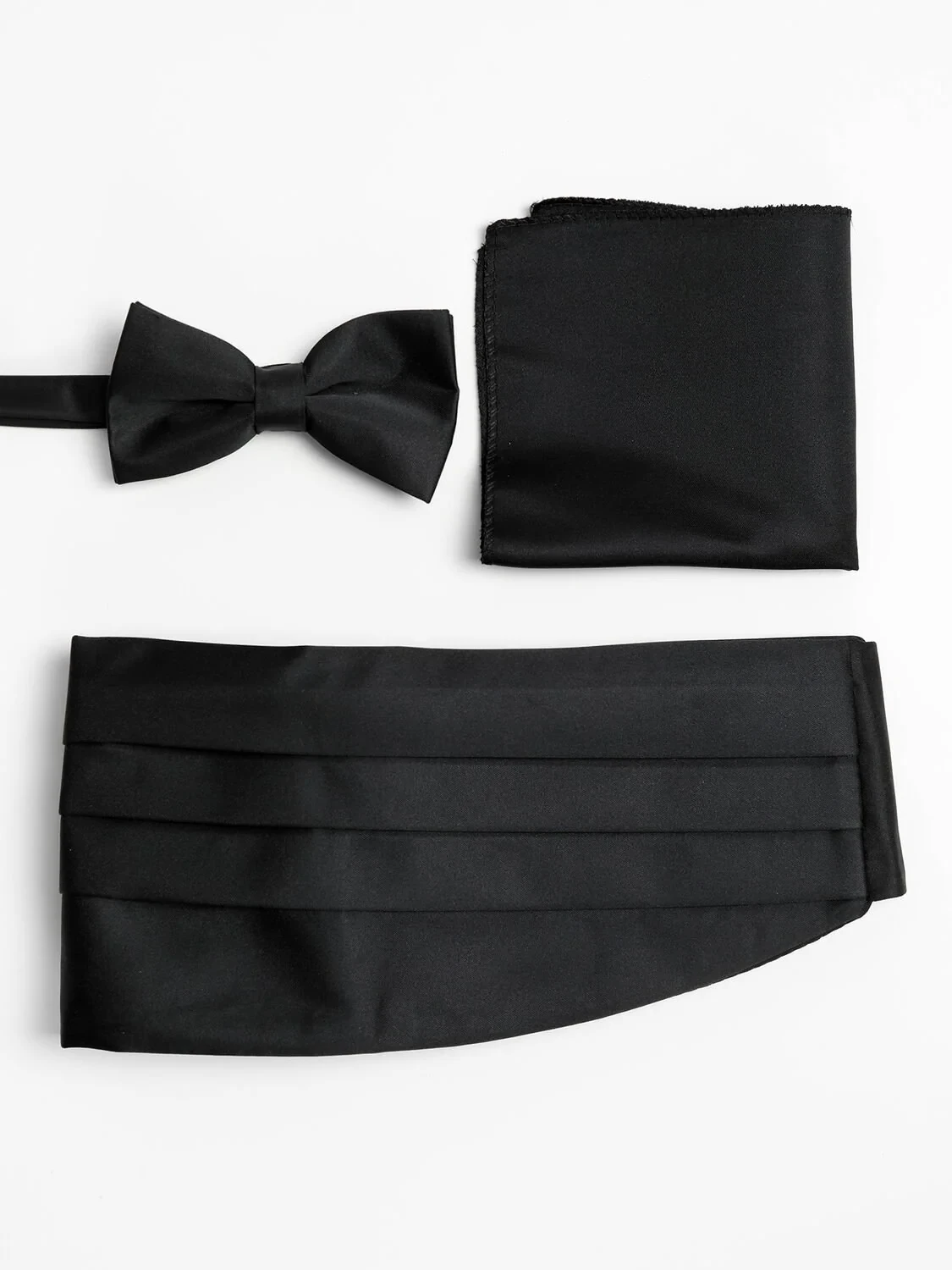 Black Bow Tie Set - 1