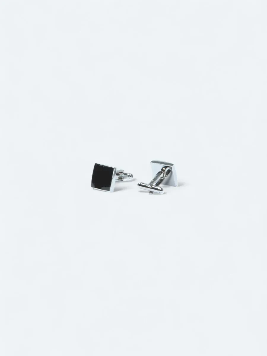 Black Brass Cuff Link - 1